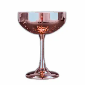 280毫升杯杯铜不锈钢酒杯独特设计高大马提尼麦穗经典鸡尾酒玻璃棒工具