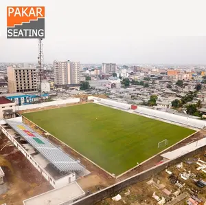 Estrutura de metal ao ar livre portátil de aço temporária das arquibancadas para o campo, futebol arquibancada elevada com telhado