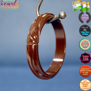 Slim golpe tallada brazalete de resina pulseras al por mayor de joyería vintage - Product Image 2