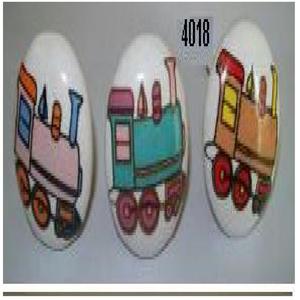 Bouton de porte imprimé poignée de porte bouton en céramique décoratif commode boutons de tiroir poignée d'armoires de cuisine poignée de garde-robe - Product Image 2