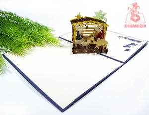 การ์ดป๊อปอัพทำมือจาก3D คริสต์มาสงานประดิษฐ์ทำมือการ์ดป๊อปอัพสำหรับฉากวันเกิดวันเกิดจากผู้ผลิตในเวียดนาม - Product Image 2