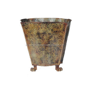 Décoration De la maison Vintage Ferme En Métal Pot De Fleur - Product Image 1