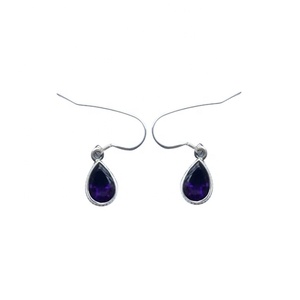 Pendientes de Plata de Ley con Piedras Preciosas Estilo Indio para Mujer, para Bodas o Regalos - Product Image 1