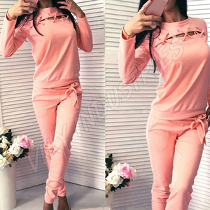 ชุดวอร์มผ้าฟลีซสำหรับผู้หญิงชุดวอร์มสำหรับฤดูใบไม้ร่วงและฤดูหนาวโลโก้ตามสั่ง - Product Image 5