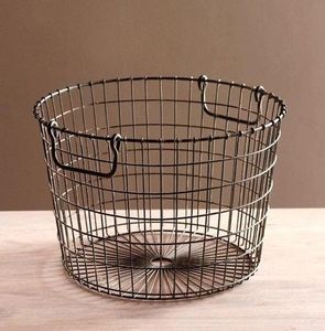 Sided Iron Wire Handle Decorative Fruit <b>Basket</b> Home Hotel Decoration Luxury Ki - Product Image 1