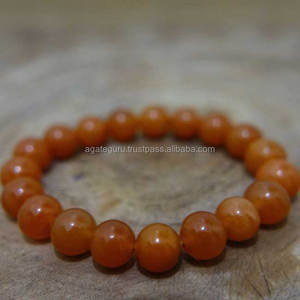 สร้อยข้อมือการรักษาสีส้ม Aventurine ที่ดีที่สุดสำหรับการรักษา - Product Image 1