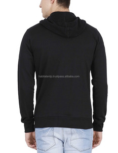 Custom 100% Cotton Plain Blank Black Men's Hoodies Store - Product Image 3