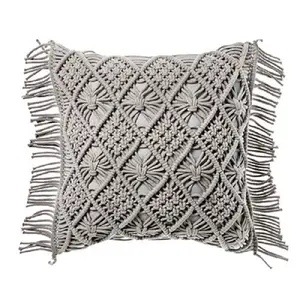 Soft and Natural Design Macrame Cushion Cover Supplier