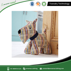 100% Organic Cotton Custom Logo Printed Stuffed Animal Sand Bag Doorstop - Product Image 4