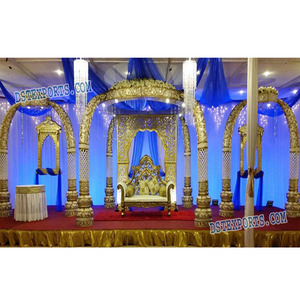 El Mejor Mandap de Boda con Diseño de Dientes de Elefante, Fiji, Último Diseño Personalizado, Venta al por Mayor, Decoración Elegante de Fibra de Vidrio para Bodas Hindúes - Product Image 1