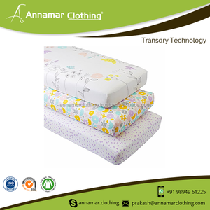 High Quality Cotton Fitted Crib Sheet for Baby - Product Image 2