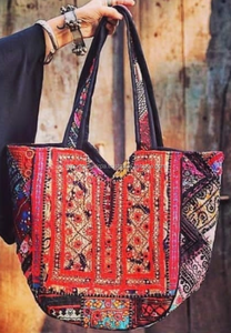 กระเป๋าสะพายไหล่ใหญ่ชาติพันธุ์ชนเผ่าอินเดียวินเทจขายส่ง - Product Image 2