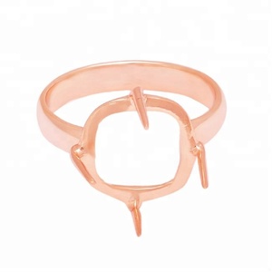 Bague en argent sterling 925 plaqué or rose faite à la main pour bijoux faits à la main, cadeau d'anniversaire pour elle - Product Image 2