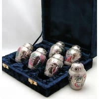 Velvet <b>Box</b> For 6 Pcs <b>Keepsake</b> Cremation Urn - Product Image 5