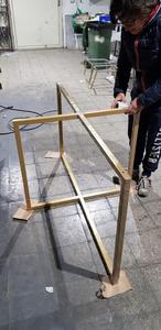 Precio de fábrica directo, muebles modernos, mesa de comedor superior de mármol natural con marco de metal, mesa de comedor de restaurante y cafetería de forma ovalada - Product Image 2