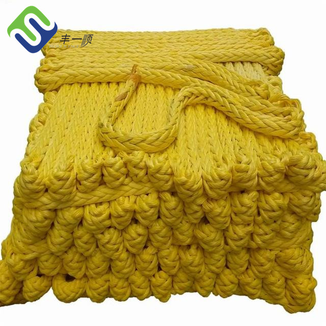 Heavy Duty 12 Strand Braided UHMWPE HDPE Mooring Rope Winch Towing Rope