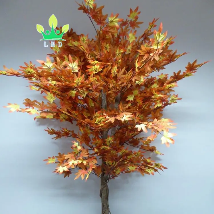 Pohon Maple Merah Kanada Buatan Dalam Pot Tanaman Buatan Acer 5 Kaki 1.6M 160Cm