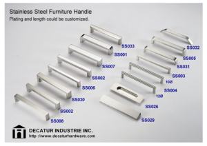 Tirador de armario de acero inoxidable, tiradores de cajón de níquel, para Cocina - Product Image 4