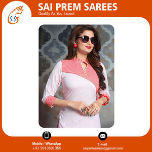 Vente chaude de Kurtis pour femmes pour occasions spéciales Nouvelle collection de vêtements décontractés pour femmes Kurtis du fabricant indien au meilleur prix - Product Image 3