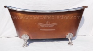 ที่วางเท้าแบบโบราณกรงเล็บทองแดงแบบตั้งทำจากนิกเกิลทองแดงแบบไม่ใช้ค้อนสลักลายนูนกรงเล็บเงินแบบเท้าห้องน้ำอินเดีย - Product Image 2