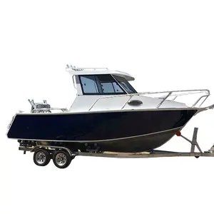 22ft 6.5m aluminium plate fishing boat for sale