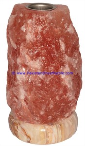 โคมไฟเกลือหิมาลัยพร้อมฐานออนิกซ์ - Product Image 3