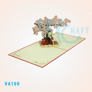 Express love at the Bridge 3D Pop up Card Hecho a mano Vietnam Diseño personalizado Mejor precio Regalos y manualidades 3D - Product Image 4