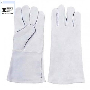 Gants à main en cuir industriel sur mesure, gants de soudage de protection en peau de vache fendue et en peau de mouton avec échantillon gratuit - Product Image 6