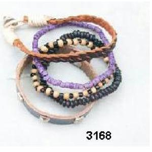 Pulsera de hueso natural Pulsera tejida a mano Amuleto Pulsera de colmillo Brazaletes de cuentas para mujer - Product Image 2