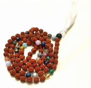 สร้อยมาลาแบบโบฮีเมียนทันสมัย ประดับด้วยลูกปัดรูดราคชา 108 เม็ด สร้างพลังงาน สำหรับทุกเพศ เหมาะสำหรับเป็นของขวัญหรือใส่ไปงานปาร์ตี้ - Product Image 5