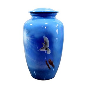 Vue de côté du lac, conteneur d'urne commémorative pour adulte, Pot de Pot photo d'urnes de crémation Style américain/européen - Product Image 5