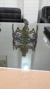 Topper de gâteau de couronne de décor de dessus de table, couronne vintage, petit dessus de gâteau de mariage - Product Image 6