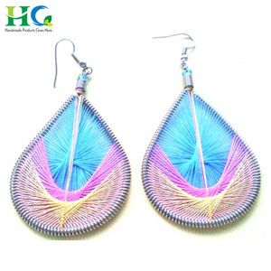 Handmade Bohemia Ethnic Tassel Jewelry <b>Long</b> Silk Thread Tassel <b>Earrings</b> for Women 2018 - Product Image 6