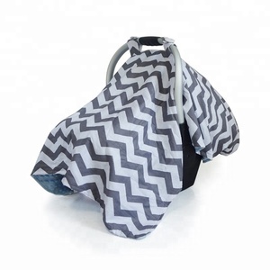 Housse imperméable pour le siège de voiture de bébé, canopée pour siège de voiture en coton bio doux, nouveau Style - Product Image 1