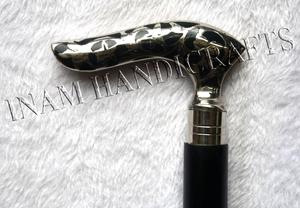 Bastones de madera para caminar para ancianos, cabeza tipo Derby con mango de latón, para caminar - Product Image 3
