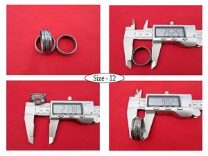 Anillo de Bodas de acero damasco diseño vintage personalizable unisex incrustaciones de alta calidad 8mm ancho compromiso aniversario fiesta joyería - Product Image 5