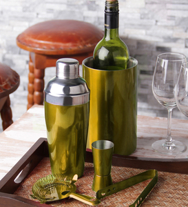 King International Series Juego de barra de cóctel grande de acero inoxidable de 650ml con pantalla de coctelera de Esquisto - Product Image 5