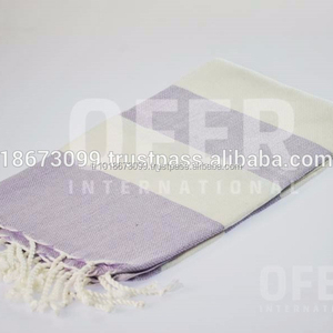 Alanya Peshtemal Turkish Fouta <b>Towels</b>, Pestemal, Hamam <b>Towels</b> Wholesale Blanket - <b>Lilac</b> Rainbow Collection - Product Image 2