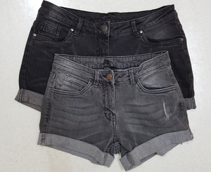 Pantalones cortos de mujer de alta calidad 100% algodón Spandex calidad de exportación para adultos-Lote de existencias de Bangladesh/excedentes de envío para la primavera - Product Image 1