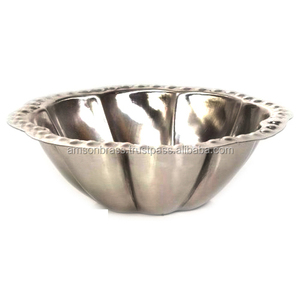 Round Shape Perforated <b>Metal</b> <b>Bowl</b> Tabletop Dinnerware <b>Bowl</b> - Product Image 2