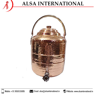 Contenedor de agua de cobre pesado martillado de 5 litros, olla a bajo precio - Product Image 5