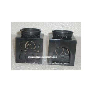 Pure Black Soapstone Aroma Oil Warmer - Product Image 1