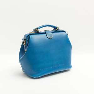 Bolso de Mano de Cuero Vacuno Hecho a Mano para Mujer, Bolso de Hombro/Mano, Tamaño Grande, Patrón de Piedra de Cuero Markhor, Varios Colores, TLL-0118 - Product Image 1