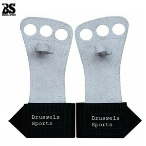 บรัสเซลส์กีฬาผู้ผลิตยิมนาสติกหนังจับมือ2ทั้งมือจับโลโก้ที่กำหนดเองสีดำมือจับ - Product Image 3