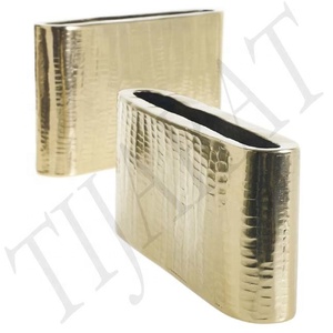 Florero de aluminio de METAL de diseño para decoración del hogar, florero moderno para decoración de boda, sala de estar - Product Image 4