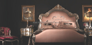 Juegos de Camas de Madera Color Blanco Estilo Real King Size de Lujo, Camas Modernas de Cuero y Madera, Camas Super King Size Extra Grandes - Product Image 4