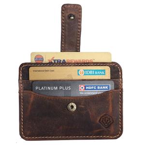 Top Demanded Elegant Cow/Buff Hunter Leather Tri-Fold RFID Wallet for Men Secure Anti-Theft Card <b>Holder</b> Available For Sale - Product Image 2
