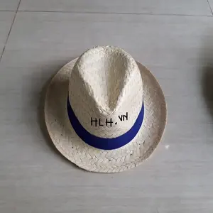 Groothandel Goedkope Stro Strand Hoed Modieuze Kleurrijke Brede Rand Sombrero Strooien Cowboyhoed