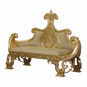 Royal ของตกแต่งงานแต่งงานทำจากไม้เนื้อแข็งโบราณเก้าอี้ยาวสำหรับห้องนอนและห้องนั่งเล่นบ้านวิลล่าเฟอร์นิเจอร์ - Product Image 1