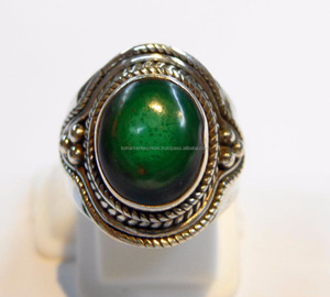 Malaquita-Anillo de Plata de Ley 925 hecho a mano, joyería de piedras preciosas, precio de fábrica al por mayor - Product Image 1